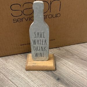 Rae Dunn White Wine Bottle Decor